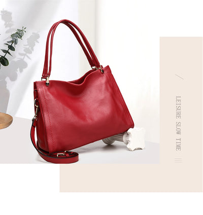 Bolso de Cuero Genuino para Mujer - Diseño Minimalista de Bandolera - Image 11