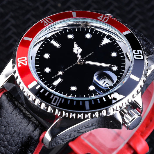 Reloj Mecánico para Hombre con Correa de Cuero - Estilo Retro Clásico - Image 9