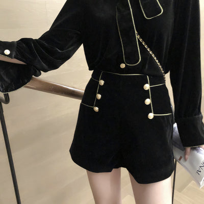 Shorts de Terciopelo para Mujer Madura - Elegancia y Confort para Otoño - Image 7