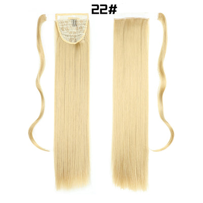 Cola de Caballo Extensible con Velcro - Cabello Liso Europeo - Image 11
