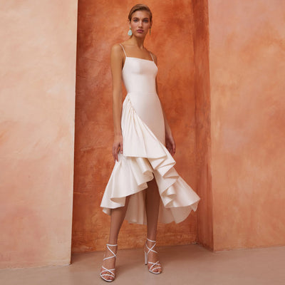 Vestido de Novia Midi para Bodas y Eventos Formales - Image 5