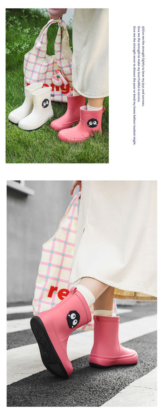 Botas de Lluvia Coreanas con Diseño Kawaii y Suela Antideslizante para Mujer - Image 18