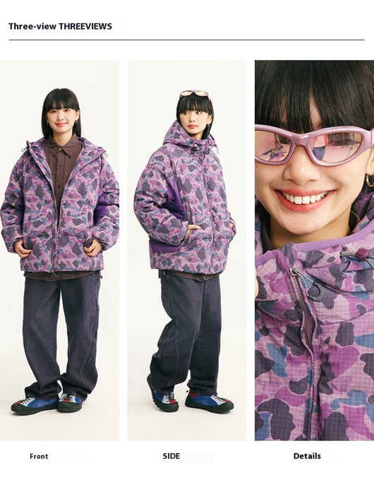 Abrigo Térmico Blanco con Plumón de Pato - Impermeable y Anti-viento para Mujer - Image 11