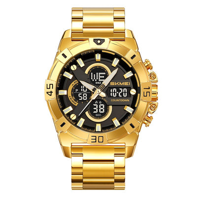 Reloj Cronógrafo Deportivo Electrónico para Hombre con Correa de Acero - Image 5