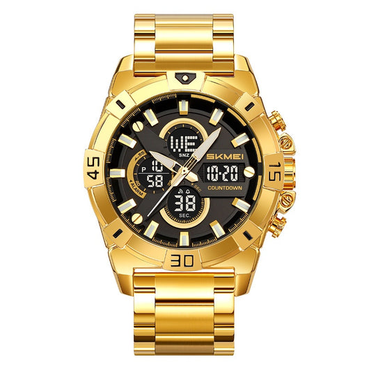 Reloj Cronógrafo Deportivo Electrónico para Hombre con Correa de Acero - Image 5