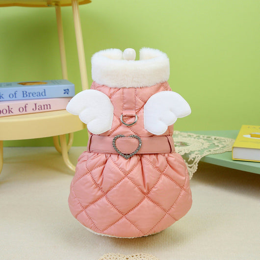 Falda de Algodón Acolchada para Perros Pequeños - Diseño Angelical - Image 6