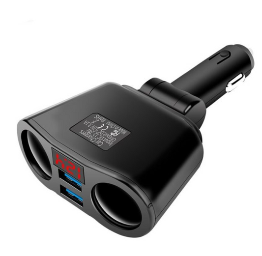 Cargador de Auto Dual USB con Encendedor 3 en 1 - Carga Rápida - Image 2