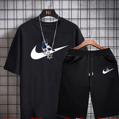 Conjunto Casual de Dos Piezas para Hombre: Playera y Shorts de Tendencia Coreana - Image 29