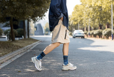Calcetines para Parejas Tubo Alto Otoño Invierno con Diseño de Rayas - Image 10