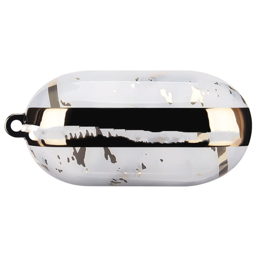 Funda Protectora para AirPods con Diseño Mármol Blanco y Acabado Dorado - Image 27