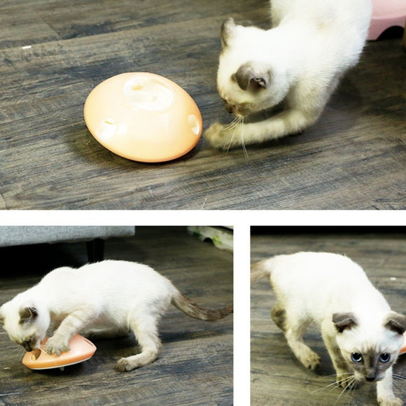 Juguete Interactivo Giratorio con Comedero Anti-Derrames para Gatos