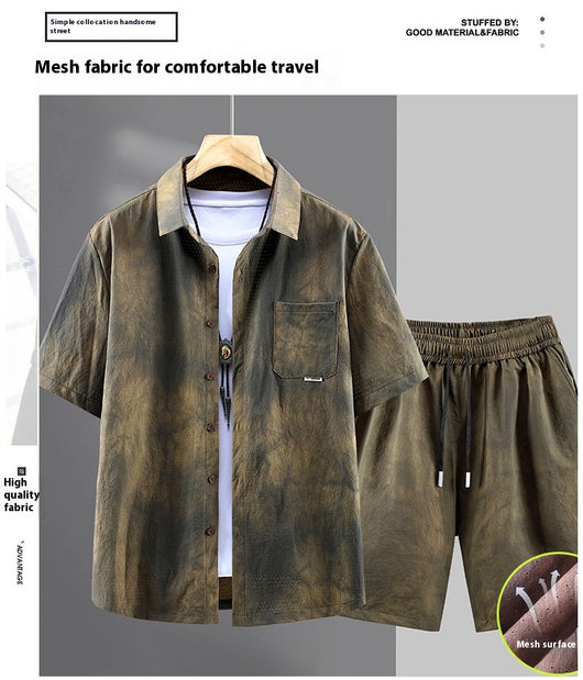 Conjunto de Dos Piezas: Camisa y Shorts Holgados Talla Grande - Image 13