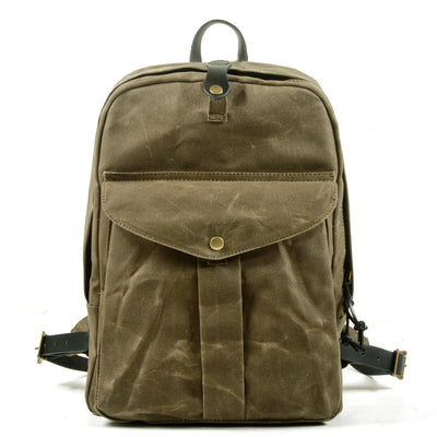 Mochila de Lona Retro con Gran Capacidad para Aventuras al Aire Libre - Image 11