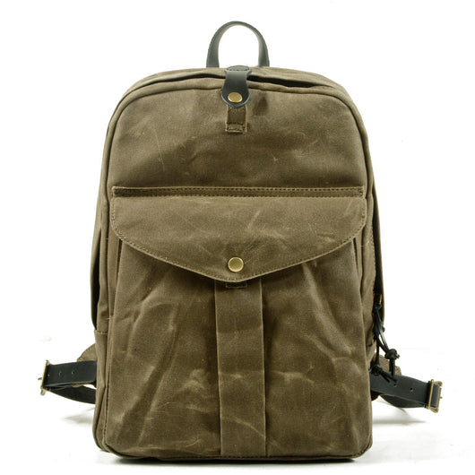 Mochila de Lona Retro con Gran Capacidad para Aventuras al Aire Libre - Image 11