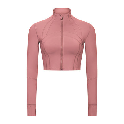Chaqueta Deportiva Cuello Alto para Yoga y Running - Ajuste Slim Cómodo - Image 8