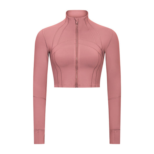 Chaqueta Deportiva Cuello Alto para Yoga y Running - Ajuste Slim Cómodo - Image 8