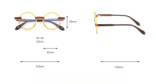 Gafas Retro Marco Grande Estilo Europeo Lentes Transparentes - Image 12
