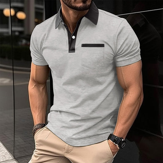Polo Slim Fit con Bolsillo de Solapa para Hombre - Image 9