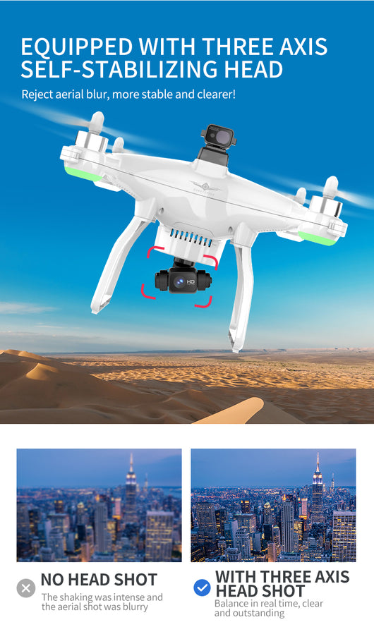 Dron 4K con Gimbal de Tres Ejes, Evitación Láser y Doble GPS - Image 16