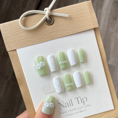 Uñas Postizas Removibles con Diseño Artístico