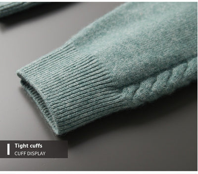 Suéter de Cachemira con Cuello Medio para Hombre - Image 18
