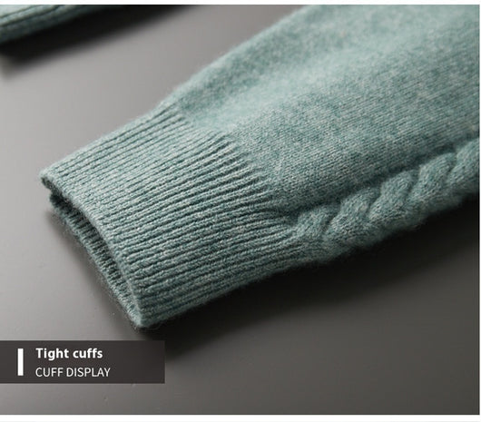 Suéter de Cachemira con Cuello Medio para Hombre - Image 18