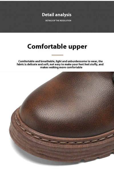 Botas Martin Impermeables Estilo Británico Retro para Hombre Talla Grande - Image 10