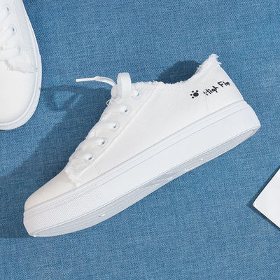 Zapatillas de Lona para Mujer Blancas Transpirables Casual Deportivas Primavera - Image 5