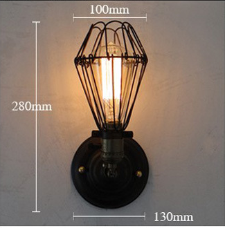 Lámpara de Pared Industrial Retro Estilo Hierro Forjado para Bar y Restaurante - Image 10