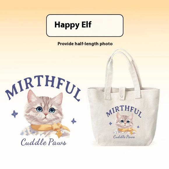 Bolsa de Lona Personalizada para Mascotas 100% Algodón