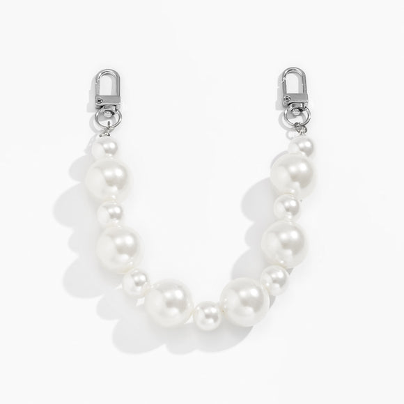Cadena para Bolso con Perlas Imitación y Cuentas Mixtas Ajustables