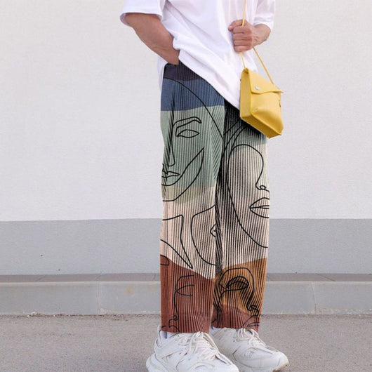 Pantalones Casuales Holgados Estampados para Hombre - Image 6