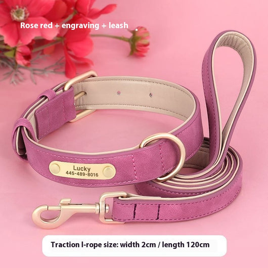 Collar Doble Capa de Cuero para Perros - Diseño Versátil y Resistente - Image 12