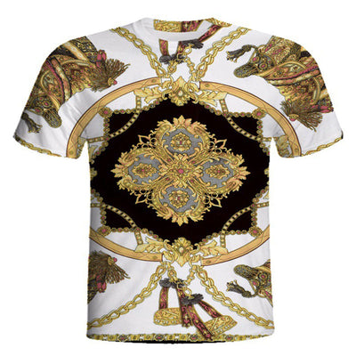 Camiseta Cuello Redondo Manga Corta con Estampado Digital 3D - Image 5