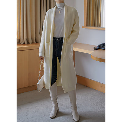 Cardigan Largo de Cachemira Suave para Mujer - Image 6