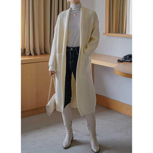 Cardigan Largo de Cachemira Suave para Mujer - Image 6