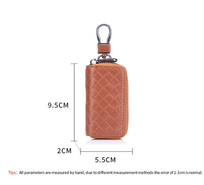 Estuche para Llaves de Cuero Tejido para Hombre - Image 6