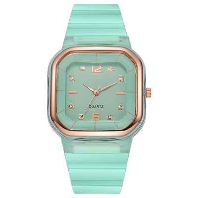 Reloj Infantil de Moda con Diamante de Silicona - Diseño Cuadrado para Niñas - Image 10