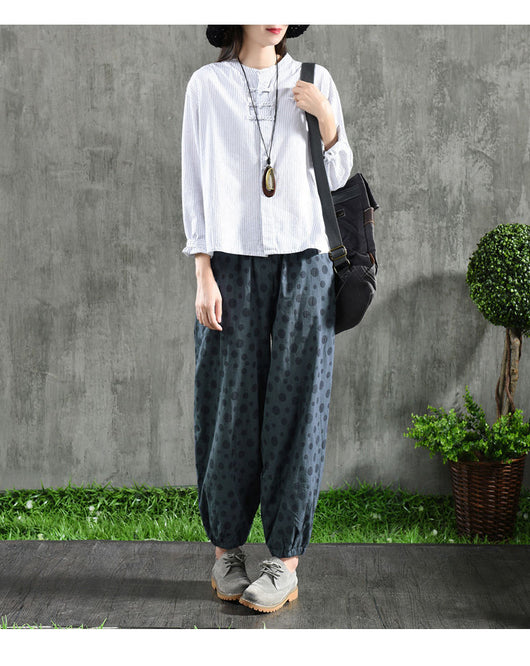 Camisa Cuadriculada Oversize Vintage con Detalles de Encaje - Image 17