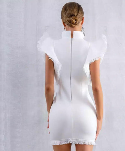 Vestido de Verano Negro con Volantes y Borlas - Image 7
