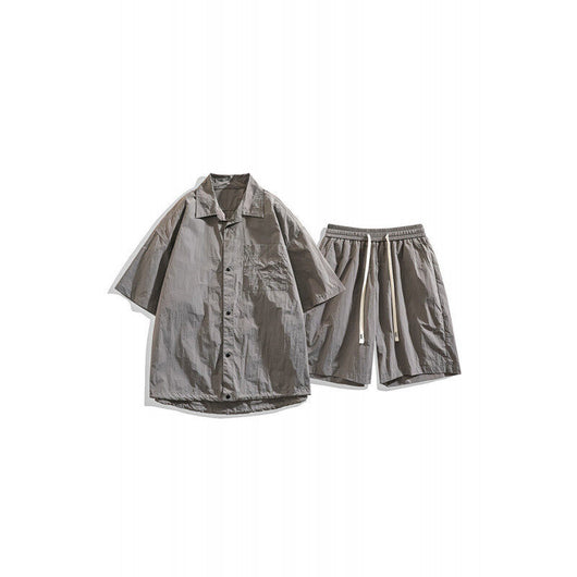 Conjunto de Dos Piezas: Shorts y Camisa Suelta de Cáñamo Transpirable - Image 5