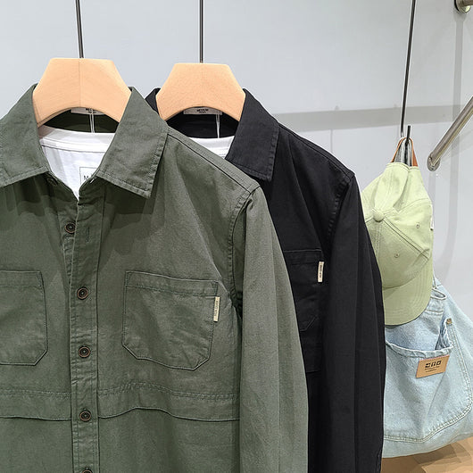 Camisa Manga Larga con Costuras de Diseño Premium para Hombre - Image 7