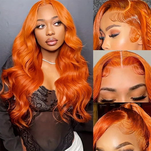 Diadema de Cabello Rizado Ondulado Naranja - Extensión Capilar Voluminosa Tipo Real - Image 15