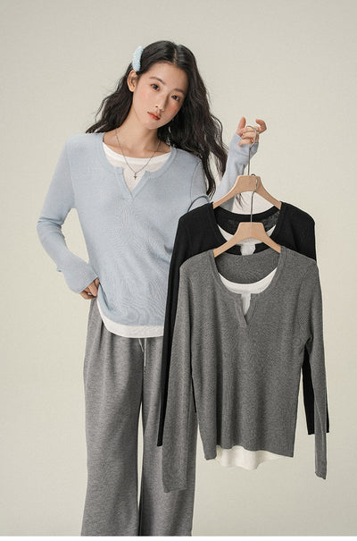 Blusa Interior Térmica Cuello V Manga Larga para Mujer - Image 14
