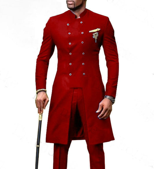 Traje Casual de Dos Piezas Cruzado para Hombre - Image 2