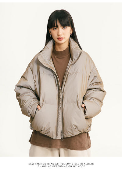 Abrigo de Plumón de Pato Blanco para Invierno con Tecnología Reflectante - Image 19