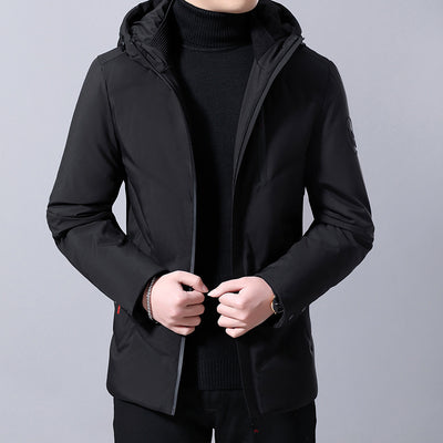 Abrigo de Plumas Holgado para Hombre Talla Grande - Image 6