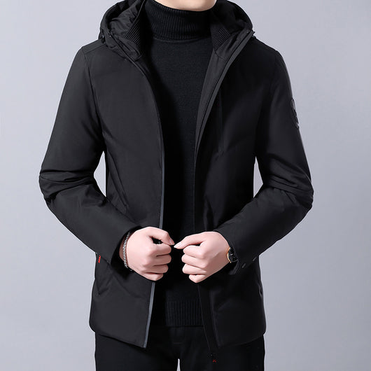 Abrigo de Plumas Holgado para Hombre Talla Grande - Image 6