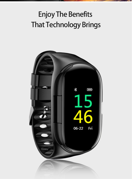 Pulsera Inteligente M1 con Auriculares Bluetooth 2 en 1 - Monitor de Frecuencia Cardíaca y Llamadas - Image 6