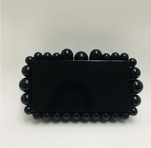 Clutch Marmolado con Perlas Grandes y Pequeñas - Image 16